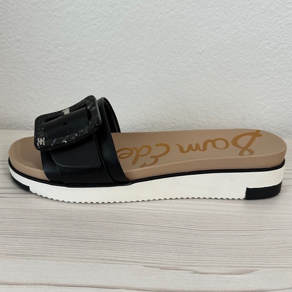 Size 8.5 Sam Edelman Ariane Black Slide Sandals - Picture 8 of 10